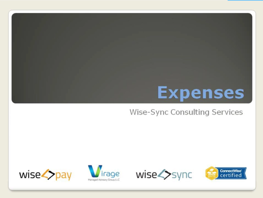 Wise-Sync Learning: Workshop 9 - Expenses