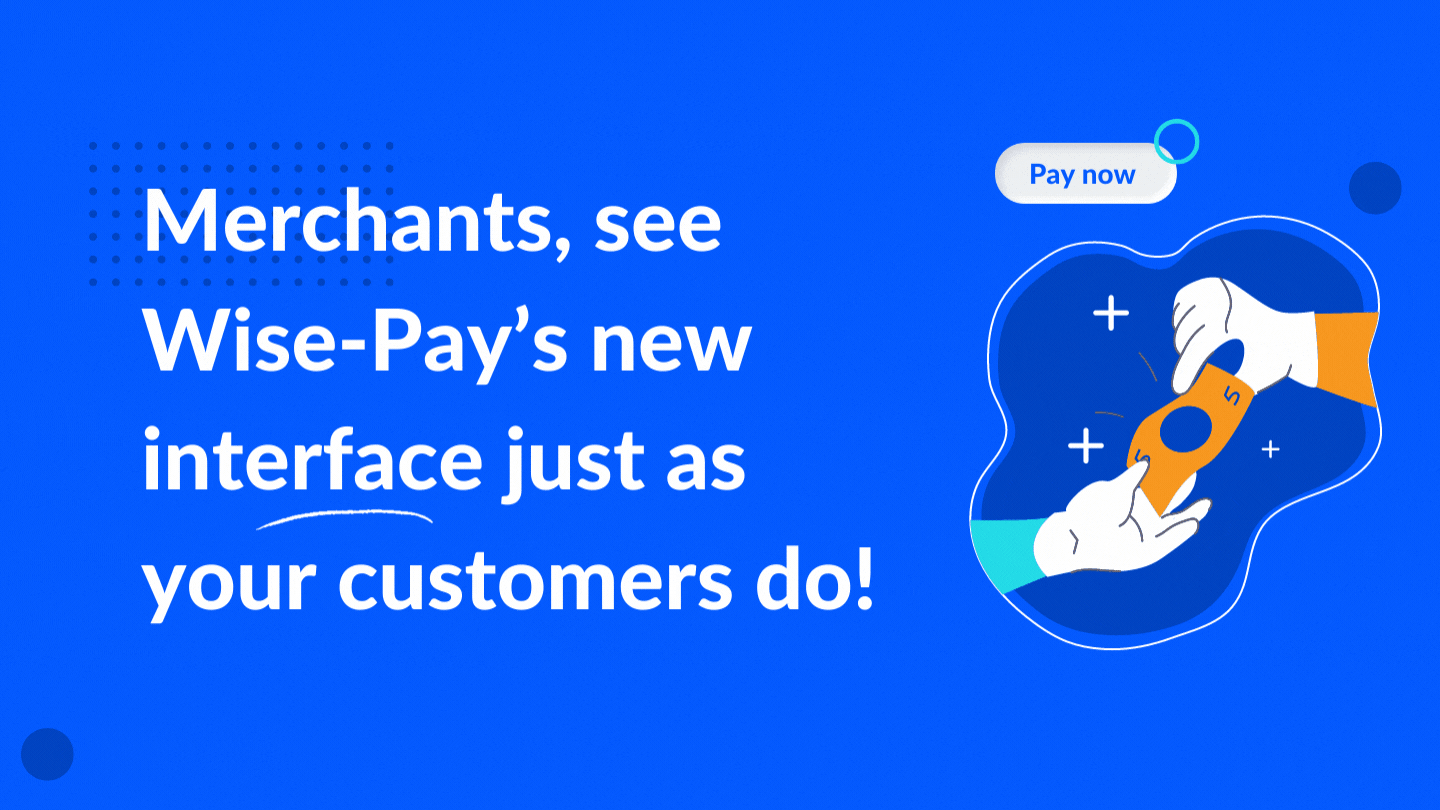 NEW Interface: Merchants, See Wise-Pay Just As Your Customers Do!