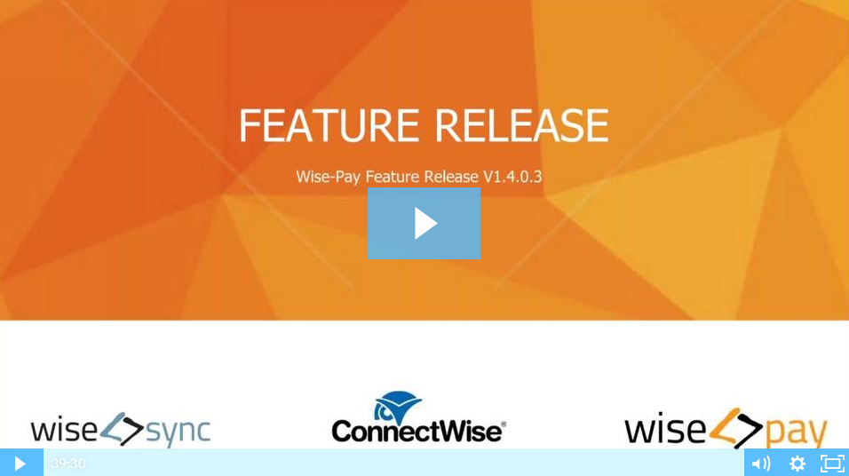 Wise-Pay Feature Release Webinar 25 August 2017 - Recap